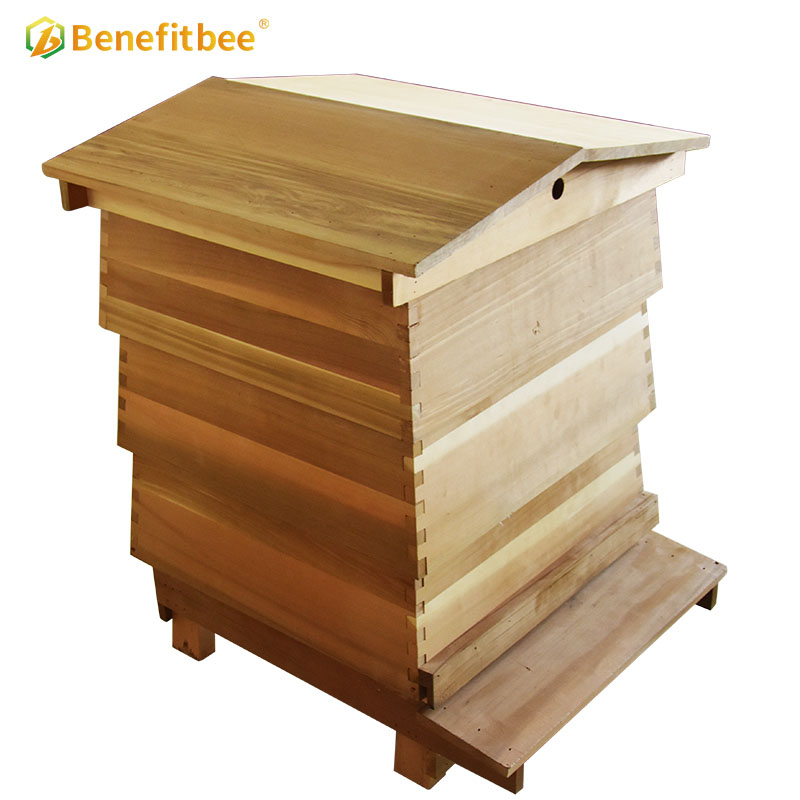 UK style beehive 10 frames red cedar bee hive kit beekeeping hives