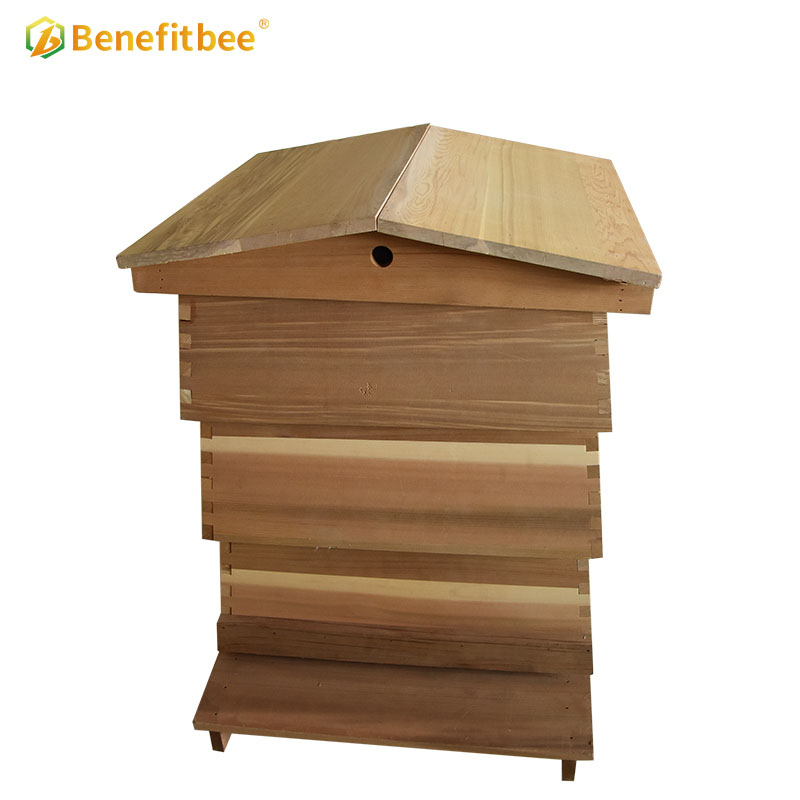 UK style beehive 10 frames red cedar bee hive kit beekeeping hives