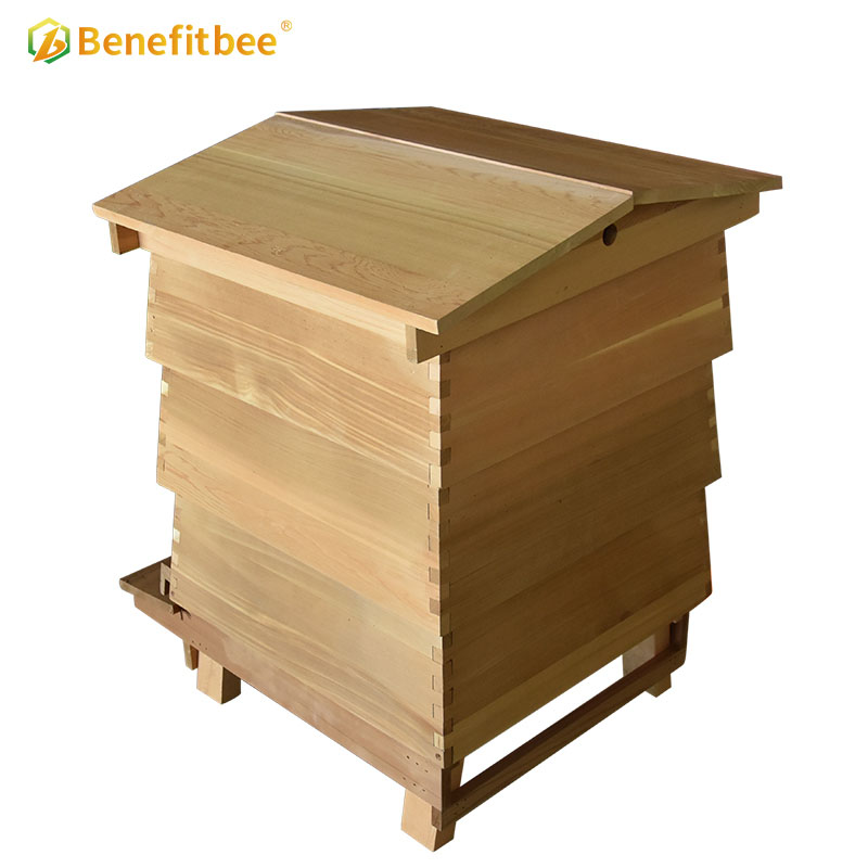 UK style beehive 10 frames red cedar bee hive kit beekeeping hives