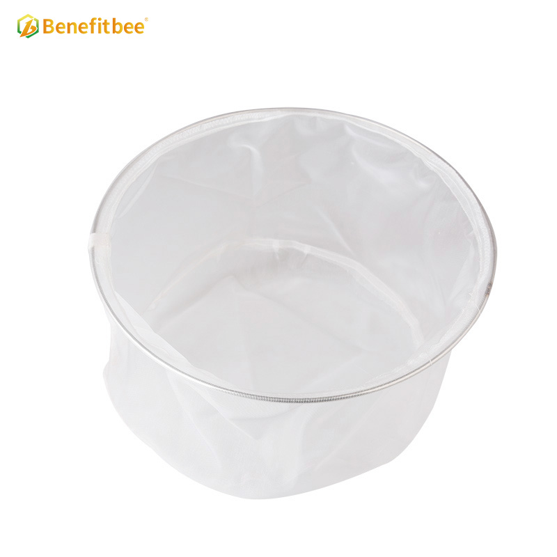 White rounded nylon honey strainer beekeeping honey filter