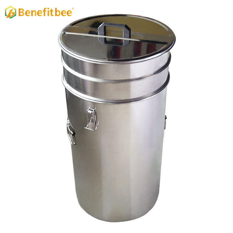 Beekeeping equitment double layer filter 304 Stainless Steel honey tanks honey pail