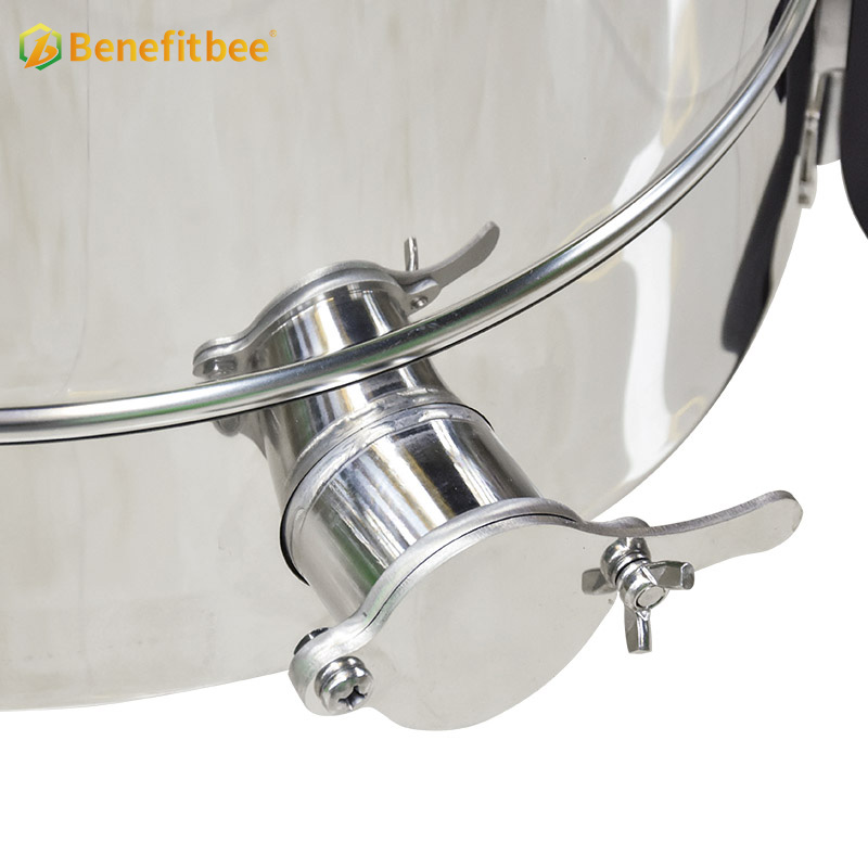 Seamless manual honey centrifuge 2 frames manual honey extractor